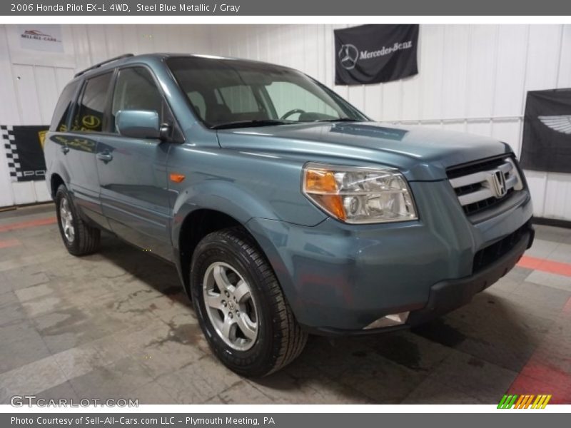 Steel Blue Metallic / Gray 2006 Honda Pilot EX-L 4WD