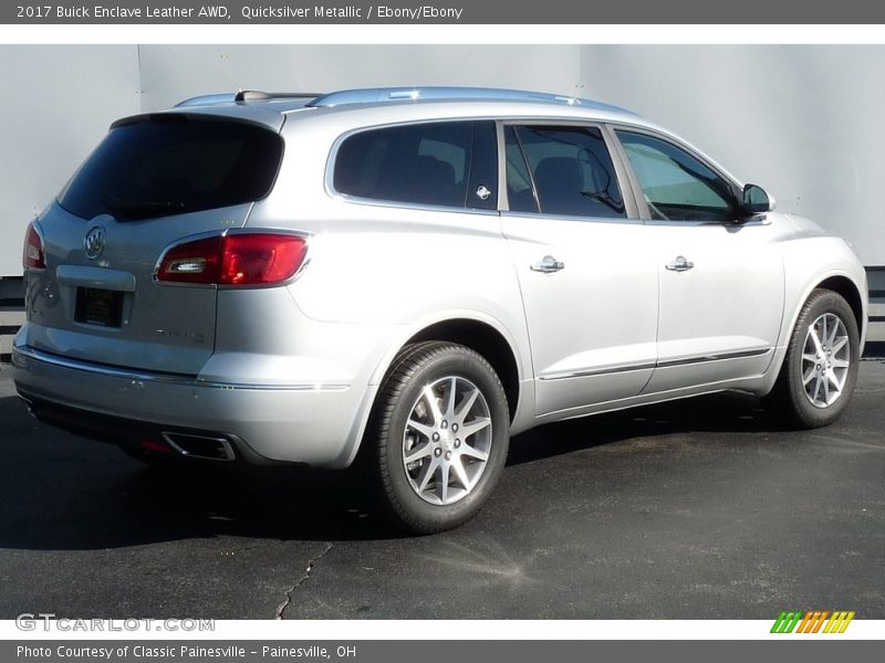 Quicksilver Metallic / Ebony/Ebony 2017 Buick Enclave Leather AWD