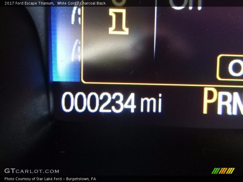 White Gold / Charcoal Black 2017 Ford Escape Titanium
