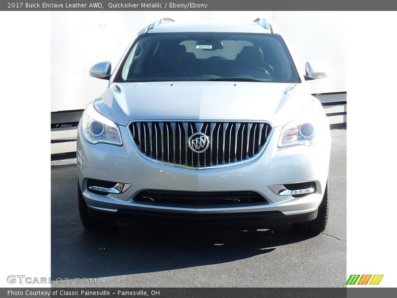 Quicksilver Metallic / Ebony/Ebony 2017 Buick Enclave Leather AWD