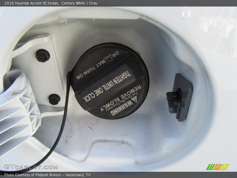 Century White / Gray 2016 Hyundai Accent SE Sedan