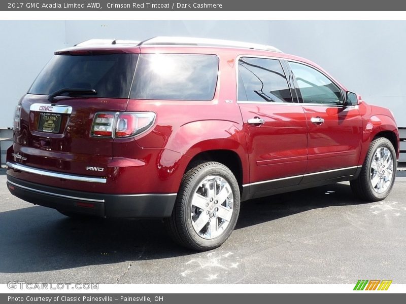 Crimson Red Tintcoat / Dark Cashmere 2017 GMC Acadia Limited AWD