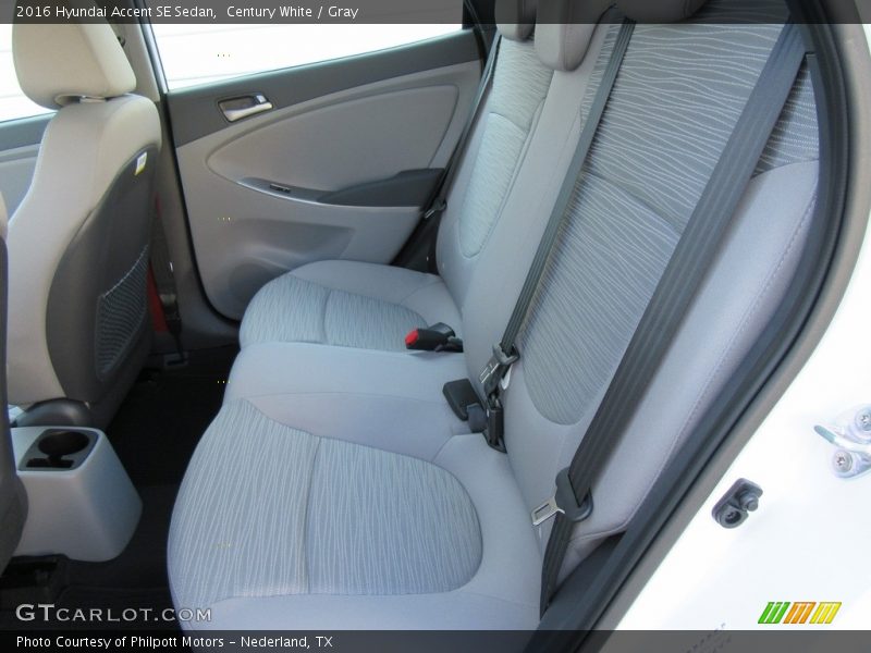 Century White / Gray 2016 Hyundai Accent SE Sedan