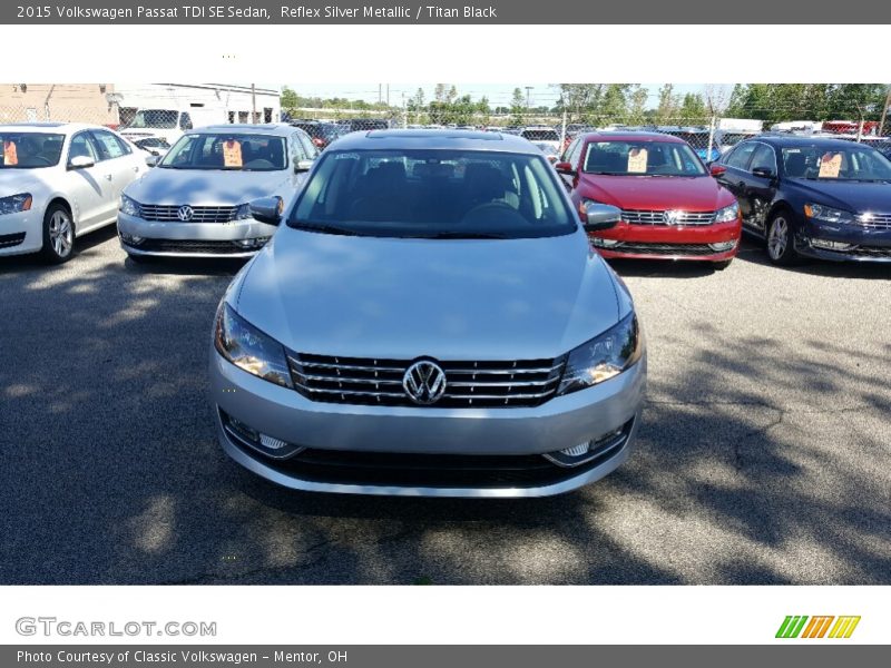 Reflex Silver Metallic / Titan Black 2015 Volkswagen Passat TDI SE Sedan