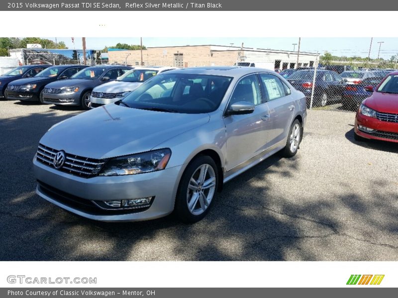 Reflex Silver Metallic / Titan Black 2015 Volkswagen Passat TDI SE Sedan
