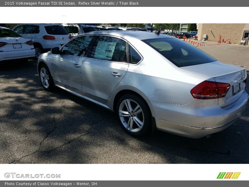 Reflex Silver Metallic / Titan Black 2015 Volkswagen Passat TDI SE Sedan