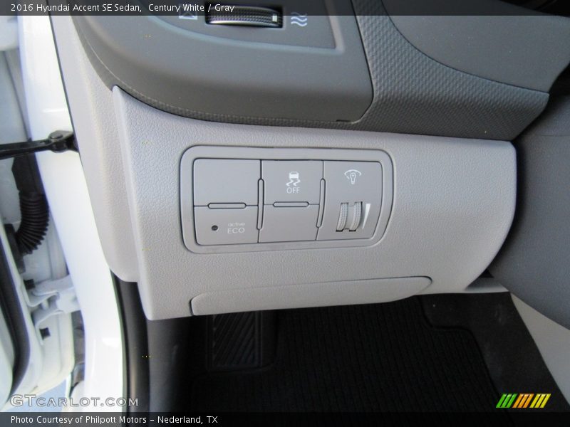 Century White / Gray 2016 Hyundai Accent SE Sedan