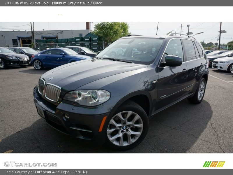 Platinum Gray Metallic / Black 2013 BMW X5 xDrive 35d