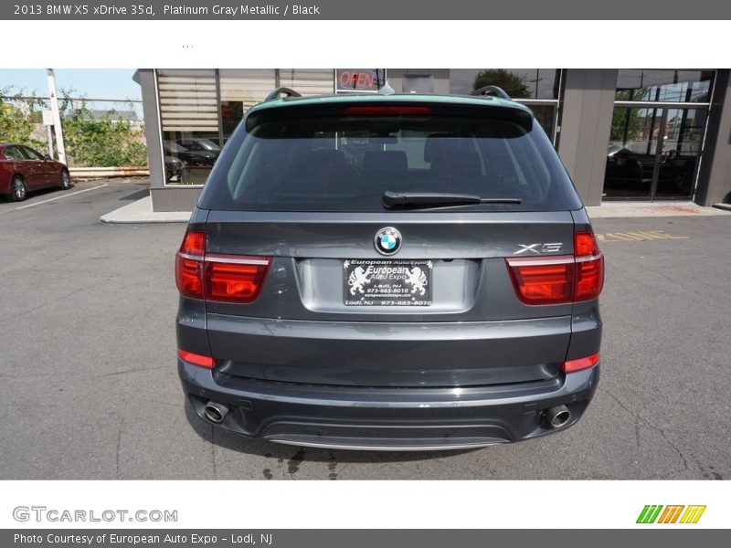 Platinum Gray Metallic / Black 2013 BMW X5 xDrive 35d