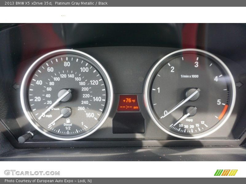 Platinum Gray Metallic / Black 2013 BMW X5 xDrive 35d
