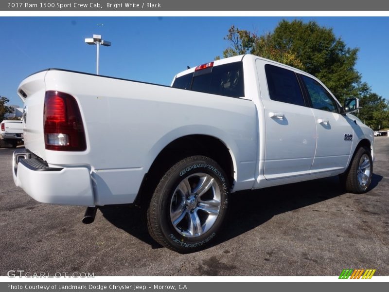 Bright White / Black 2017 Ram 1500 Sport Crew Cab