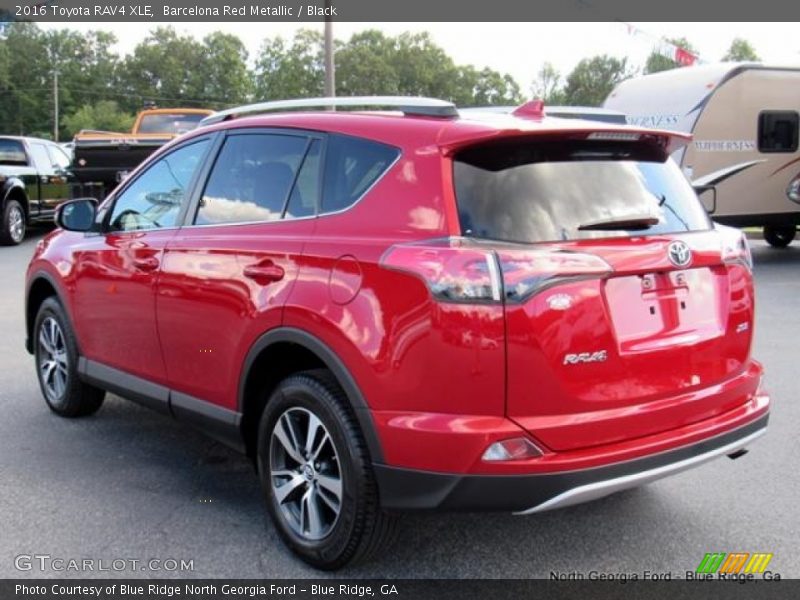 Barcelona Red Metallic / Black 2016 Toyota RAV4 XLE
