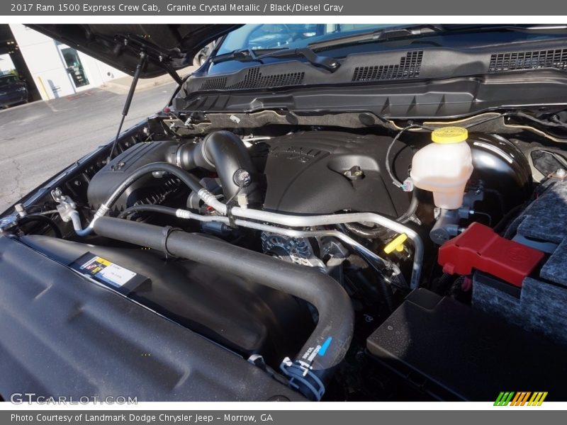 Granite Crystal Metallic / Black/Diesel Gray 2017 Ram 1500 Express Crew Cab