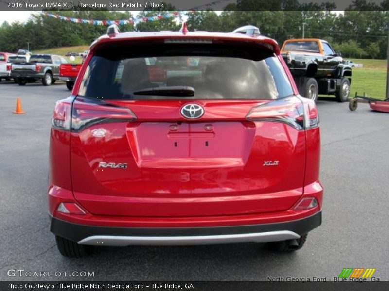 Barcelona Red Metallic / Black 2016 Toyota RAV4 XLE