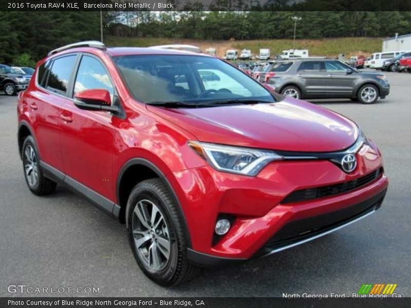 Barcelona Red Metallic / Black 2016 Toyota RAV4 XLE