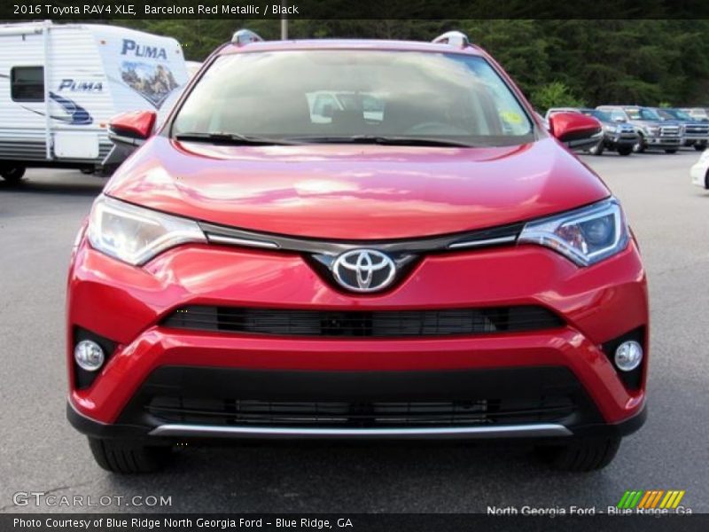 Barcelona Red Metallic / Black 2016 Toyota RAV4 XLE