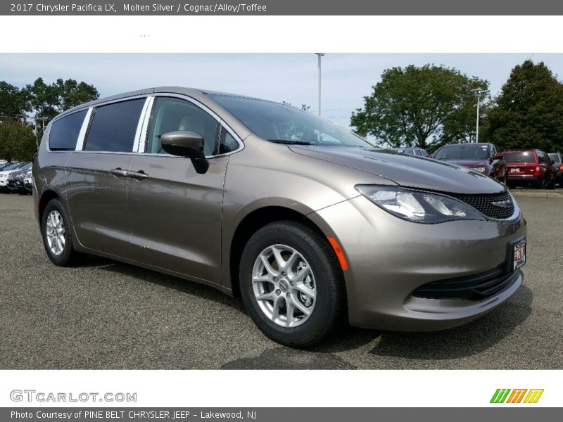 Molten Silver / Cognac/Alloy/Toffee 2017 Chrysler Pacifica LX