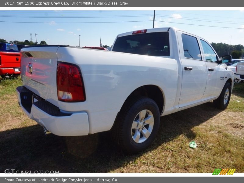 Bright White / Black/Diesel Gray 2017 Ram 1500 Express Crew Cab