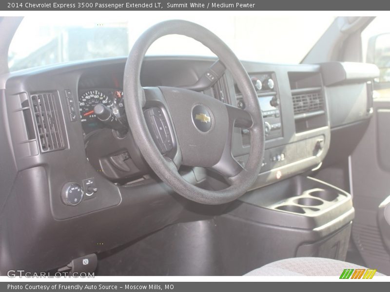 Summit White / Medium Pewter 2014 Chevrolet Express 3500 Passenger Extended LT