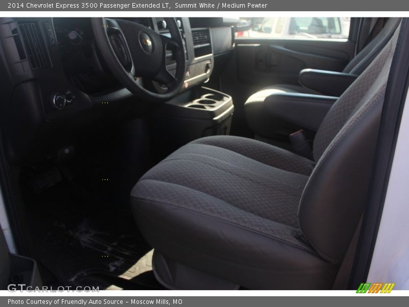 Summit White / Medium Pewter 2014 Chevrolet Express 3500 Passenger Extended LT