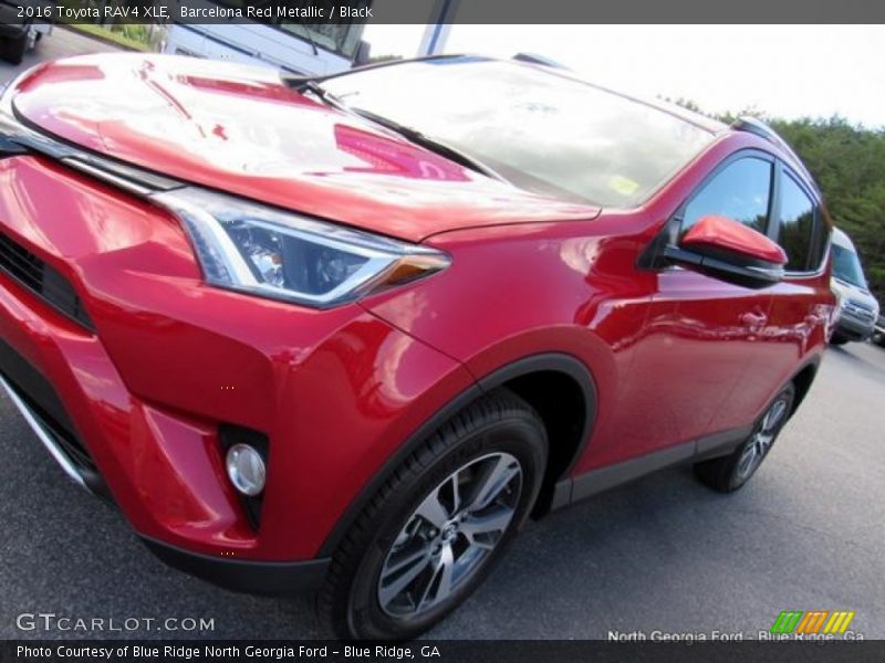 Barcelona Red Metallic / Black 2016 Toyota RAV4 XLE