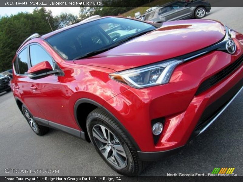 Barcelona Red Metallic / Black 2016 Toyota RAV4 XLE
