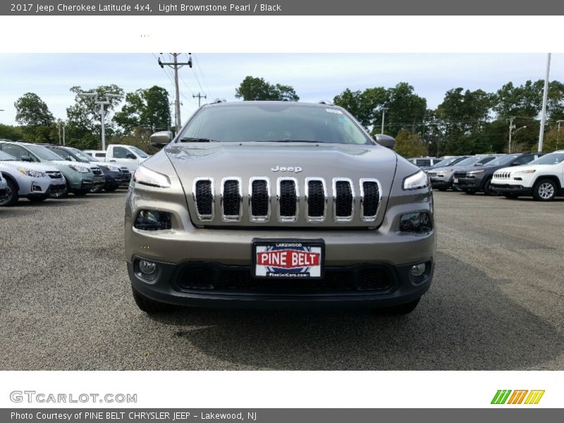 Light Brownstone Pearl / Black 2017 Jeep Cherokee Latitude 4x4