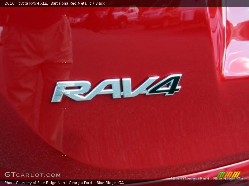 Barcelona Red Metallic / Black 2016 Toyota RAV4 XLE