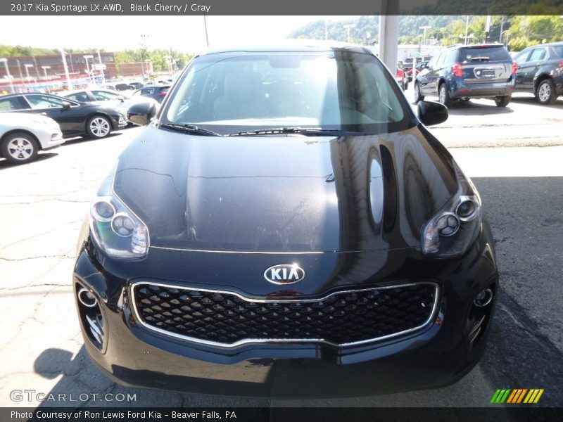 Black Cherry / Gray 2017 Kia Sportage LX AWD