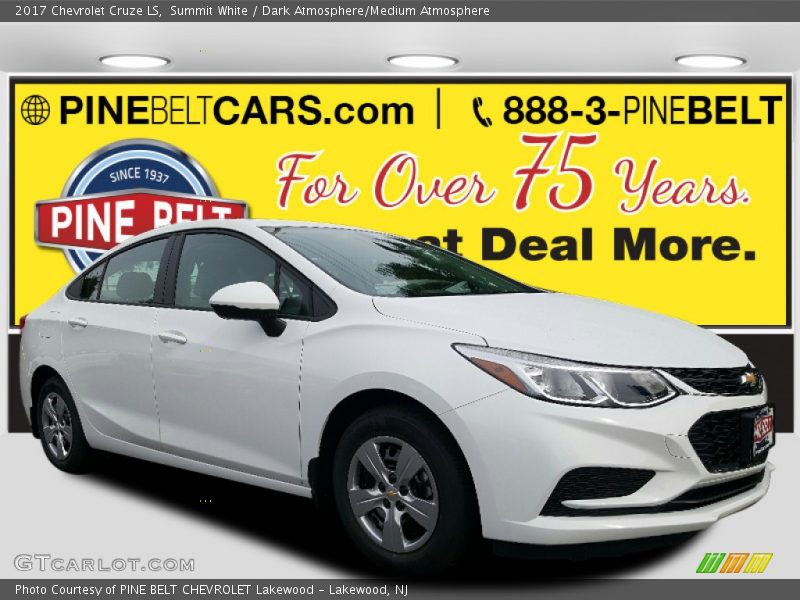 Summit White / Dark Atmosphere/Medium Atmosphere 2017 Chevrolet Cruze LS
