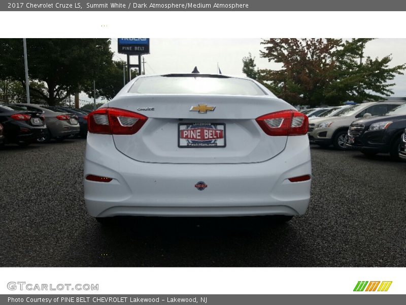 Summit White / Dark Atmosphere/Medium Atmosphere 2017 Chevrolet Cruze LS