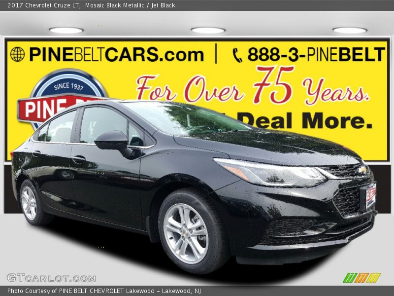 Mosaic Black Metallic / Jet Black 2017 Chevrolet Cruze LT