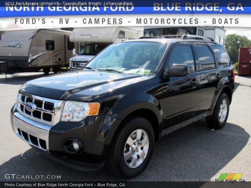 Tuxedo Black Metallic / Charcoal Black 2011 Ford Escape Limited V6