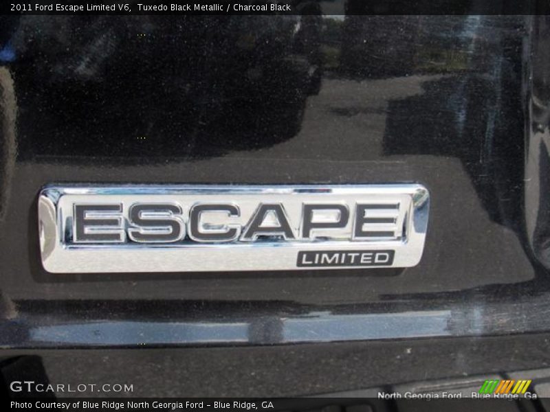 Tuxedo Black Metallic / Charcoal Black 2011 Ford Escape Limited V6