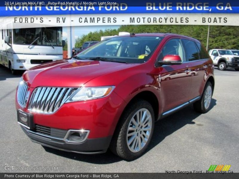 Ruby Red Metallic / Medium Light Stone 2014 Lincoln MKX FWD