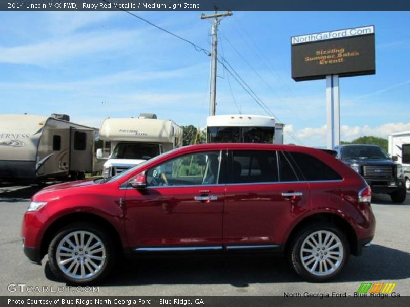 Ruby Red Metallic / Medium Light Stone 2014 Lincoln MKX FWD