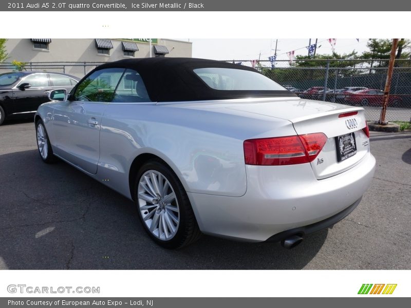 Ice Silver Metallic / Black 2011 Audi A5 2.0T quattro Convertible