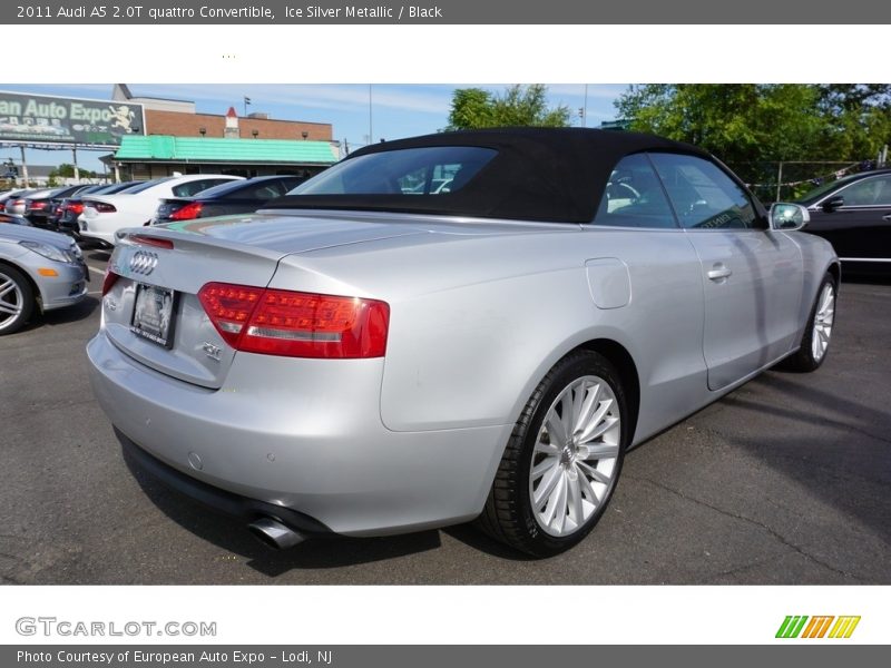 Ice Silver Metallic / Black 2011 Audi A5 2.0T quattro Convertible