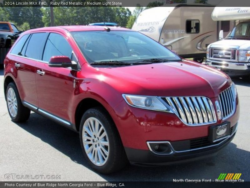 Ruby Red Metallic / Medium Light Stone 2014 Lincoln MKX FWD