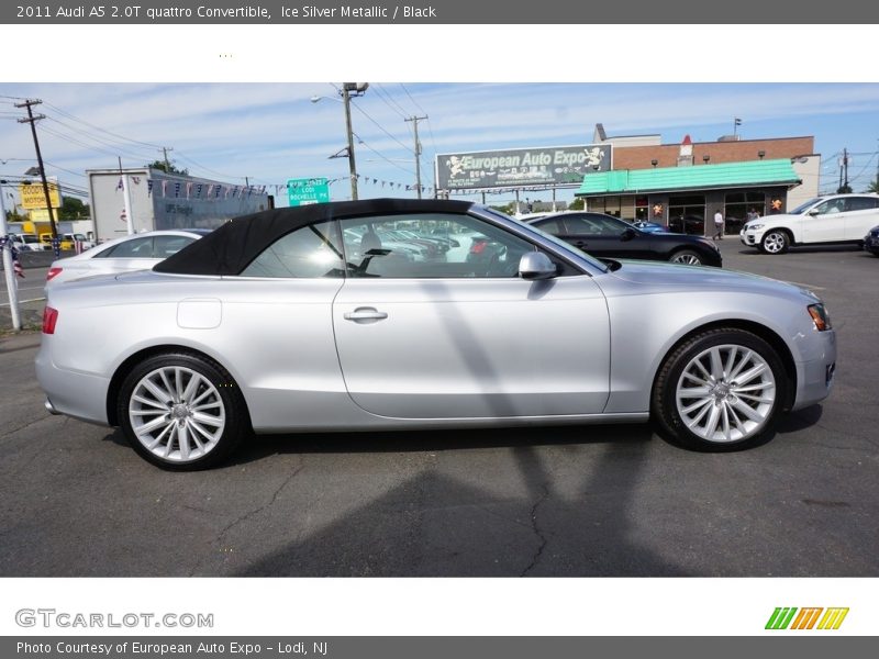 Ice Silver Metallic / Black 2011 Audi A5 2.0T quattro Convertible
