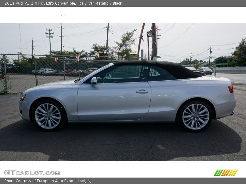 Ice Silver Metallic / Black 2011 Audi A5 2.0T quattro Convertible