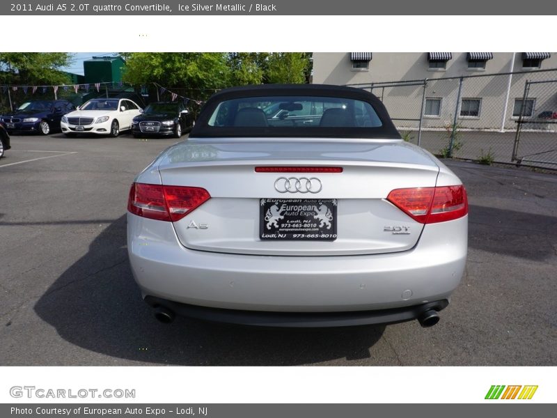 Ice Silver Metallic / Black 2011 Audi A5 2.0T quattro Convertible