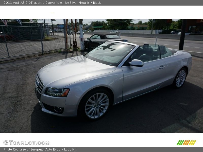 Ice Silver Metallic / Black 2011 Audi A5 2.0T quattro Convertible