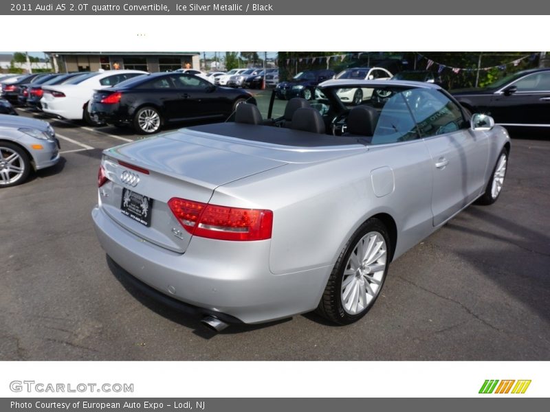 Ice Silver Metallic / Black 2011 Audi A5 2.0T quattro Convertible