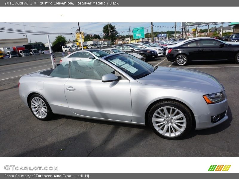 Ice Silver Metallic / Black 2011 Audi A5 2.0T quattro Convertible