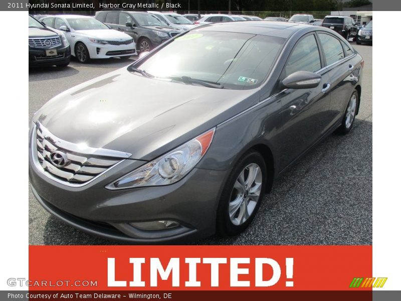 Harbor Gray Metallic / Black 2011 Hyundai Sonata Limited
