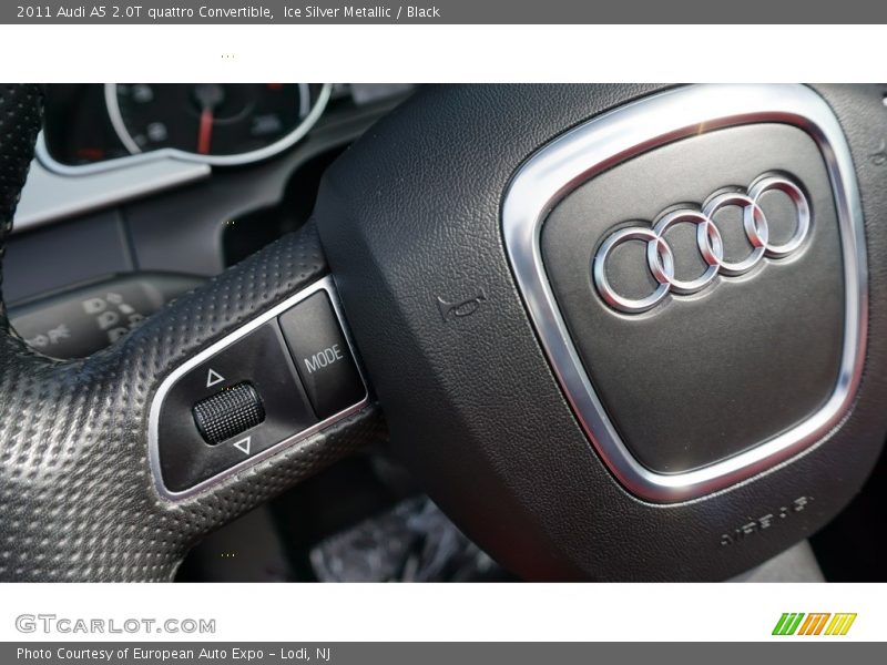 Ice Silver Metallic / Black 2011 Audi A5 2.0T quattro Convertible