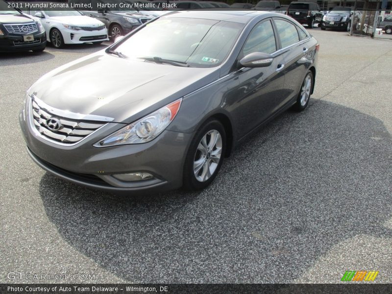 Harbor Gray Metallic / Black 2011 Hyundai Sonata Limited