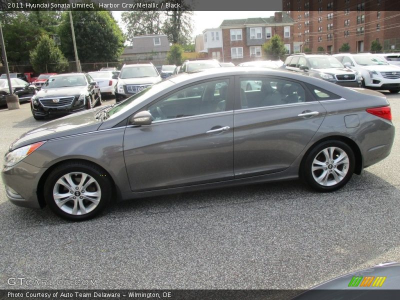 Harbor Gray Metallic / Black 2011 Hyundai Sonata Limited