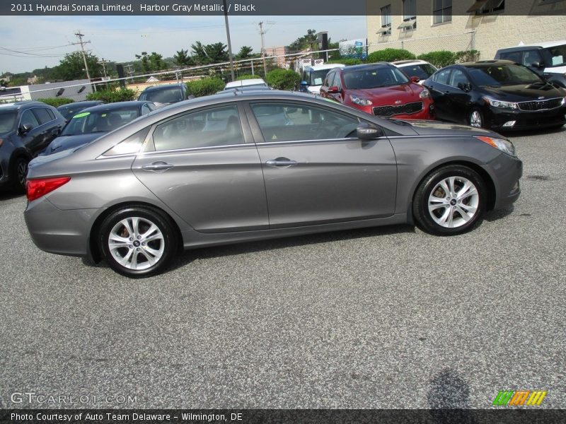 Harbor Gray Metallic / Black 2011 Hyundai Sonata Limited